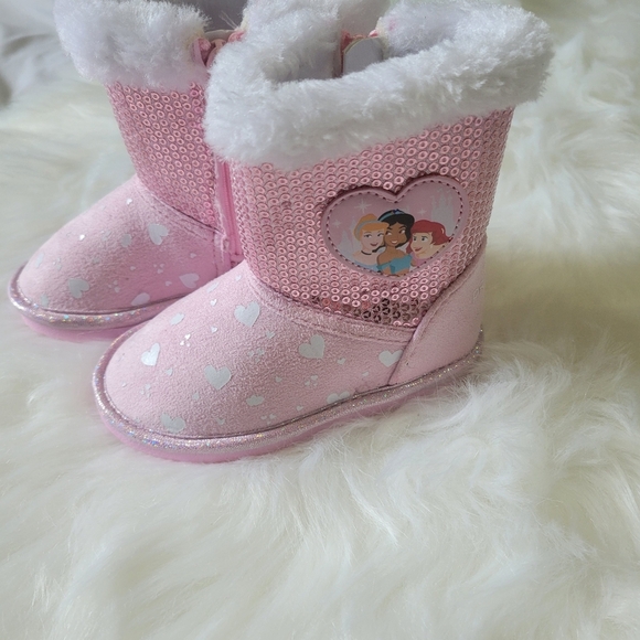 Disney Princes Pink Sequin Princess Boots - Picture 8 of 12